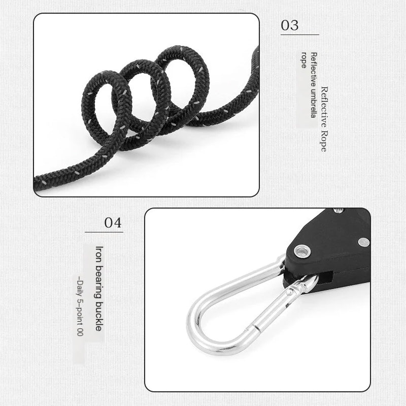 🧗 50% DE RÉDUCTION ! ⛺ Corde de Camping Portable & Réglable – Légère & Résistante, Idéale pour Randonnée, Sécurité & Survie 🪢
