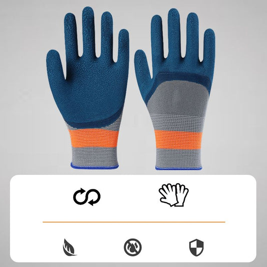 💪Pousbo® Gants de Travail Résistants à l'Usure en Caoutchouc - 12 Paires