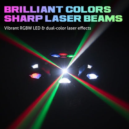 🌞 60 % de réduction 🔥 Éclairage d‘Ambiance LED Multi-Faisceaux – Télécommande, 16 Couleurs Changeantes & Installation Facile 🎨