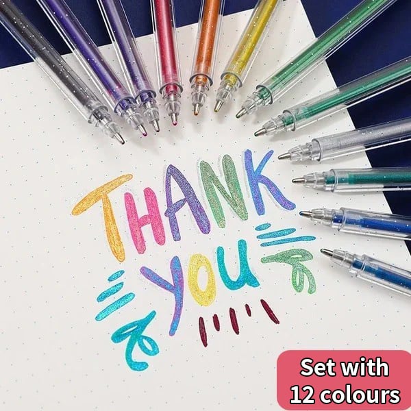 🎨 Stylos gel colorés – Couleurs vibrantes et créativité sans limite | -58% ⚡
