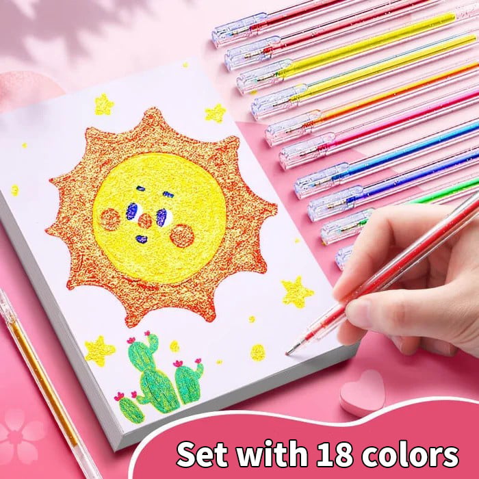 🎨 Stylos gel colorés – Couleurs vibrantes et créativité sans limite | -58% ⚡
