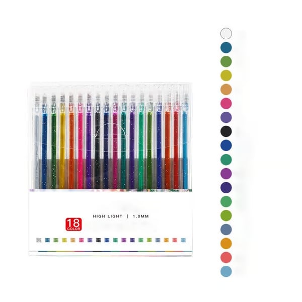 🎨 Stylos gel colorés – Couleurs vibrantes et créativité sans limite | -58% ⚡
