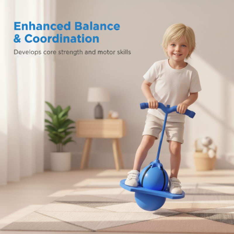 🤸‍♀️ Ballon Pogo Fitness – Défi de saut ultime 🔥 Renforce les jambes, améliore l’équilibre & fun garanti pour enfants et adultes – saut silencieux & résistant 🏋️‍♂️