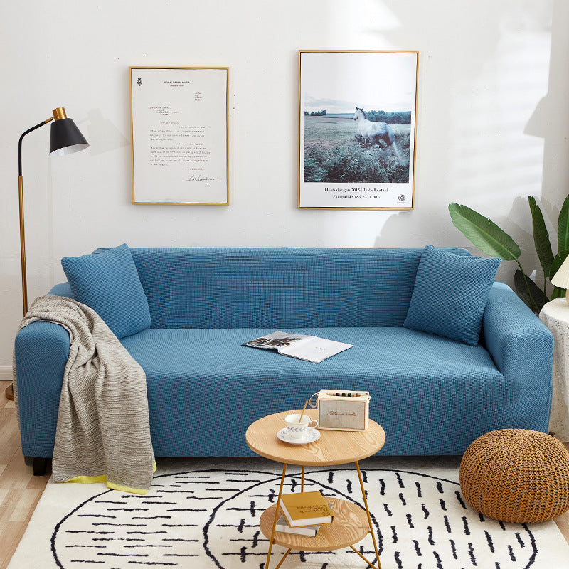 🛋️ 50% DE RÉDUCTION! 🧵 Housse de Canapé Extensible en Maille Jacquard – Anti-Dérapante, Douce & Ajustement Universel 🏠