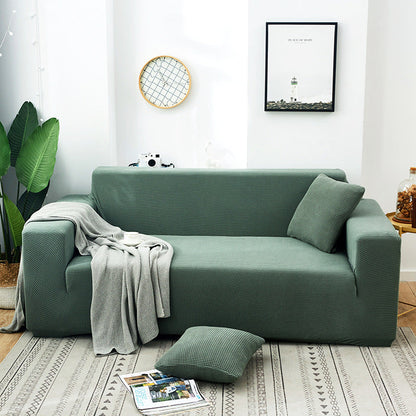 🛋️ 50% DE RÉDUCTION! 🧵 Housse de Canapé Extensible en Maille Jacquard – Anti-Dérapante, Douce & Ajustement Universel 🏠