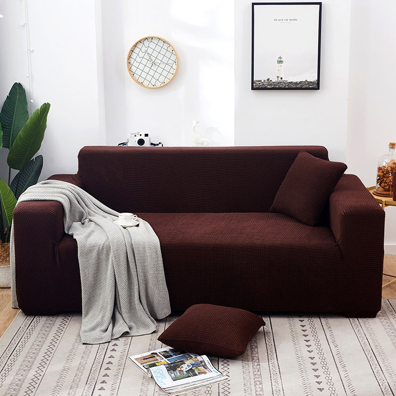 🛋️ 50% DE RÉDUCTION! 🧵 Housse de Canapé Extensible en Maille Jacquard – Anti-Dérapante, Douce & Ajustement Universel 🏠