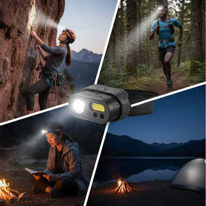 ⚒💡 50 % de réduction 🔥 Lampe frontale LED rechargeable multifonctionnelle