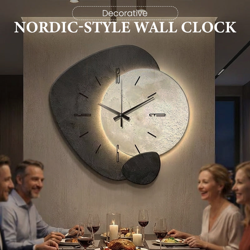 🕰️ 50 % de réduction + livraison gratuite 🌲 Horloge Murale Style Nordique – Design Minimaliste, Silencieuse & Décor Moderne ✨