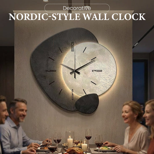 🕰️ 50 % de réduction + livraison gratuite 🌲 Horloge Murale Style Nordique – Design Minimaliste, Silencieuse & Décor Moderne ✨