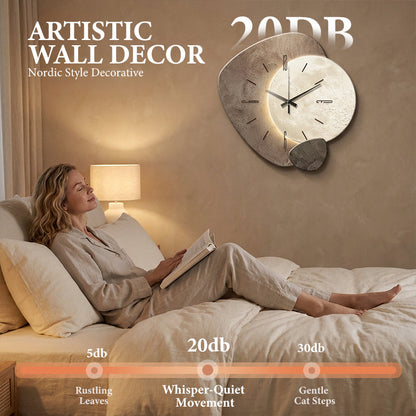 🕰️ 50 % de réduction + livraison gratuite 🌲 Horloge Murale Style Nordique – Design Minimaliste, Silencieuse & Décor Moderne ✨