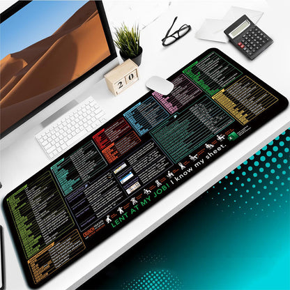 Tapis de bureau antidérapant et résistant aux taches pour le bureau