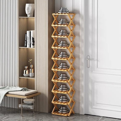 🔈🔈60 % DE RÉDUCTION !!👟Étagère à chaussures pliable et résistante en bambou