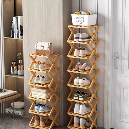 🔈🔈60 % DE RÉDUCTION !!👟Étagère à chaussures pliable et résistante en bambou