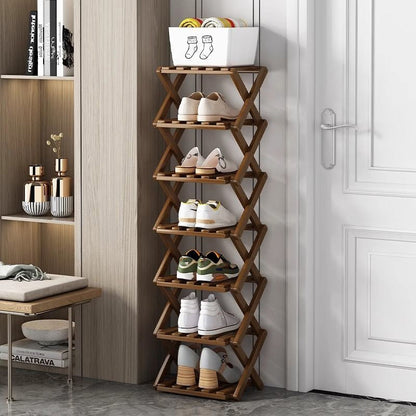 🔈🔈60 % DE RÉDUCTION !!👟Étagère à chaussures pliable et résistante en bambou