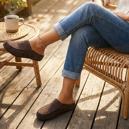👡 52% DE RÉDUCTION! 🔥Pantoufles Mules Femme ✅ Bout Large Fermé & Semelle Moelleuse | Confort Douillet à la Maison 👡