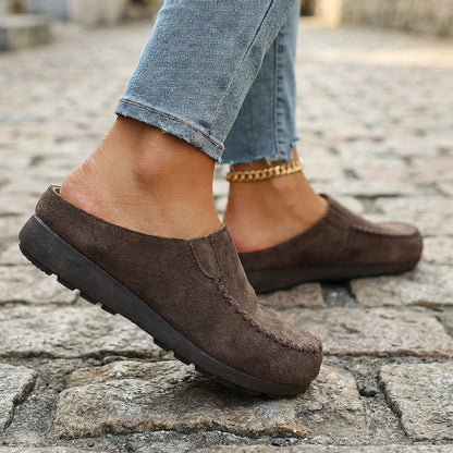 👡 52% DE RÉDUCTION! 🔥Pantoufles Mules Femme ✅ Bout Large Fermé & Semelle Moelleuse | Confort Douillet à la Maison 👡
