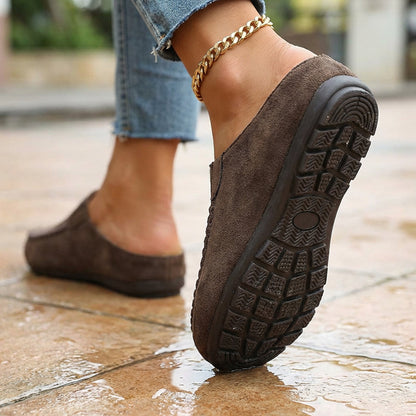 👡 52% DE RÉDUCTION! 🔥Pantoufles Mules Femme ✅ Bout Large Fermé & Semelle Moelleuse | Confort Douillet à la Maison 👡