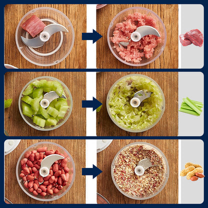 🥕 50% DE RÉDUCTION ! 🔪 Coupe-Légumes Grande Capacité – Découpe Rapide, Facile à Nettoyer & Gain de Temps en Cuisine 🥒