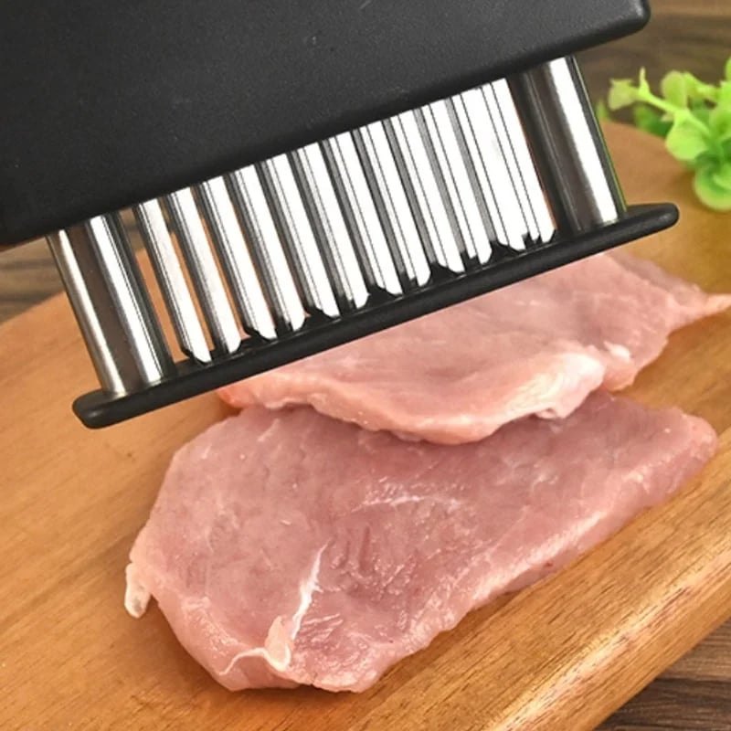 🥩 Attendrisseur de Viande Pro | 48 Lames Inox | Marinade Rapide ✨
