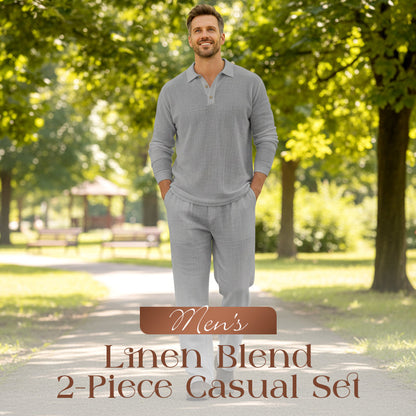 💎 -51% SUR L'ENSEMBLE 2 PIÈCES EN LIN ! 💎 Respirant, Coupe Ample & Poches Pratiques pour Homme 👕