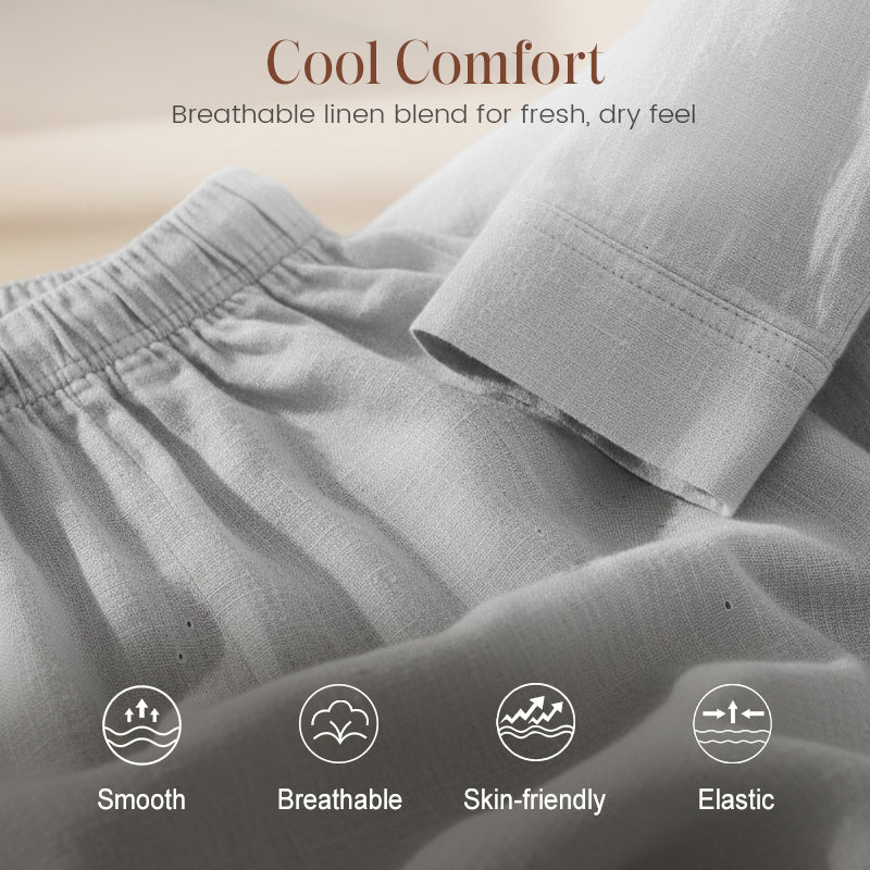 💎 -51% SUR L'ENSEMBLE 2 PIÈCES EN LIN ! 💎 Respirant, Coupe Ample & Poches Pratiques pour Homme 👕