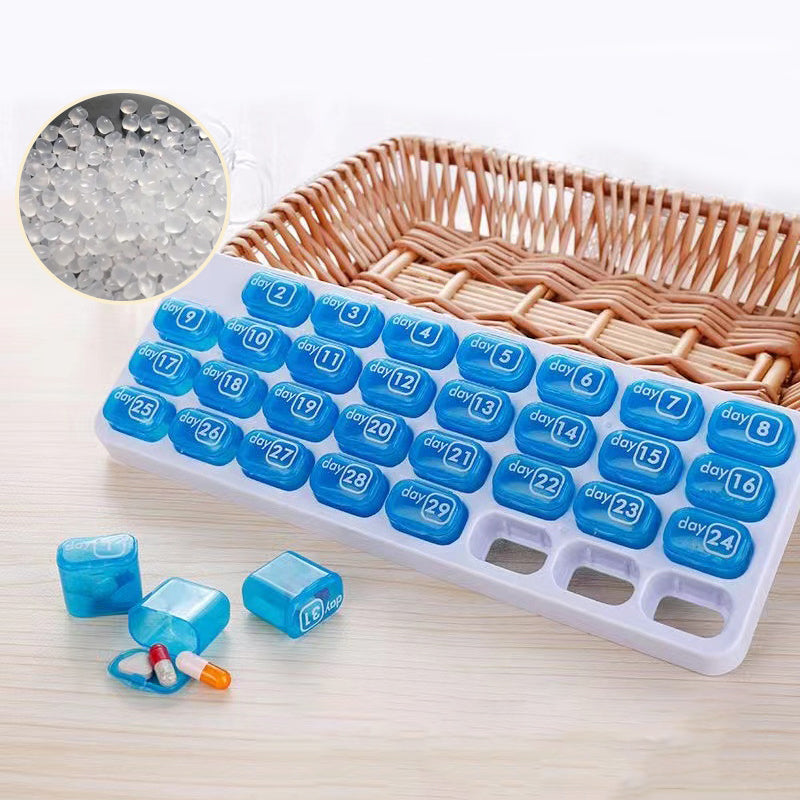 🐣💊 Pilulier Mensuel 31 Jours Portable | Pratique & Compact | Promo Pâques ✨