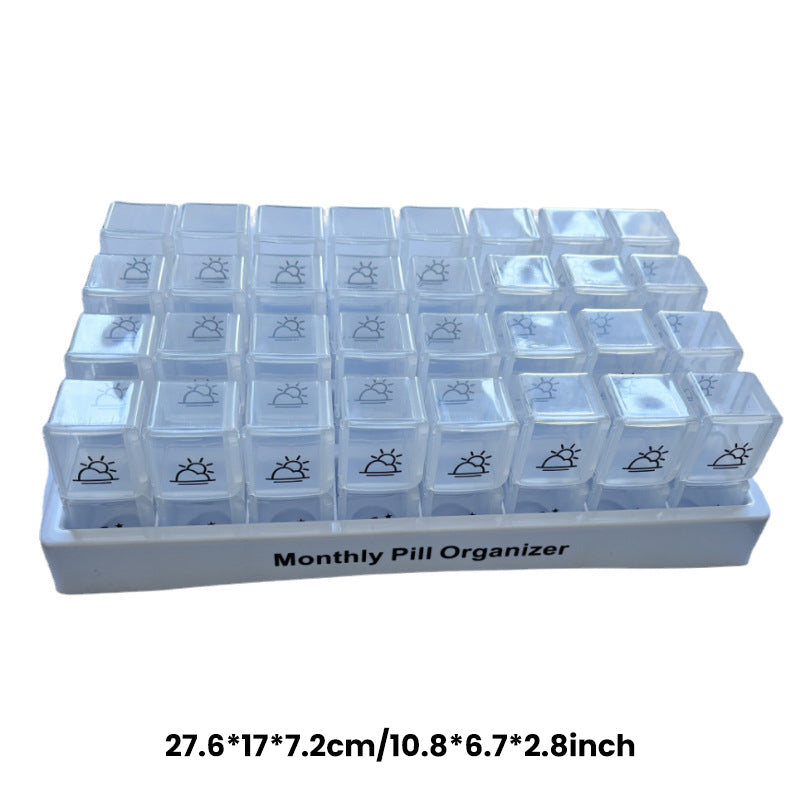 🐣💊 Pilulier Mensuel 31 Jours Portable | Pratique & Compact | Promo Pâques ✨