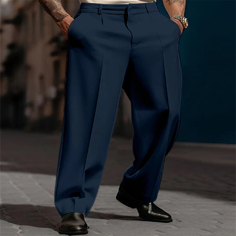 👖 60% DE RÉDUCTION ! ✨ Pantalon Ample à Pinces Décontracté pour Homme – Coupe Élégante, Confortable & Look Polyvalent 🔷