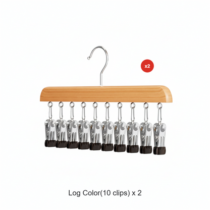 🔈🔈GRANDE SOLDES 2026 - 60 % DE RÉDUCTION🧺📎Organisateur de penderie pivotant à 360° avec crochets multiples