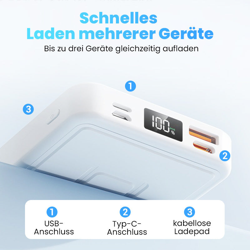 📢📢50 % de réduction !! ⏰Banque d'alimentation magnétique sans fil avec support