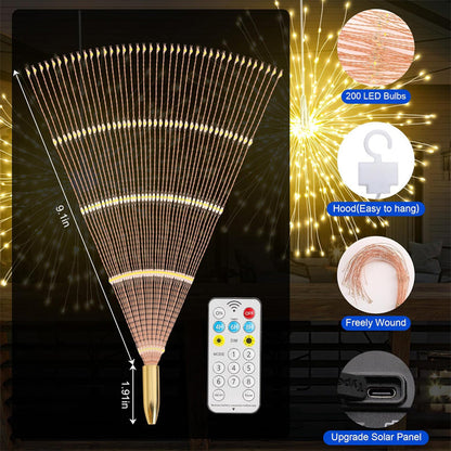 🎆60 % DE RÉDUCTION ! 💡 Guirlande lumineuse LED en fil de cuivre effet feux d'artifice – Fil de cuivre flexible, lumière chaude et éclairage décoratif pour vos fêtes ✨
