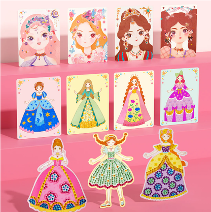 📢📢50% DE RÉDUCTION !! ⏰Ensemble de jeu d'habillage et de maquillage de princesse fantastique 3 en 1