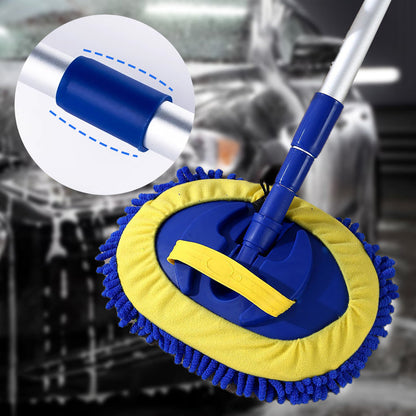 🔥 Grande promotion + 50 % de réduction 🔥Brosse télescopique pour le lavage de voiture avec long manche en aluminium résistant