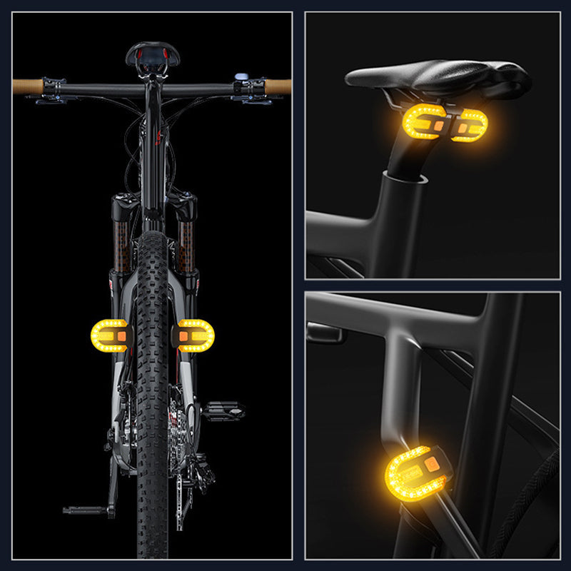 🚴  🔦 Feu arrière clignotant sans fil pour vélo – Capteur de freinage automatique, plus de 30 modes d'éclairage et rechargeable par USB ⚡