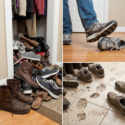 👠 56% DE RÉDUCTION MAINTENANT ! 🚪 Étagère à chaussures verticale pour entrée – Peu encombrante, cadre en métal robuste et assemblage facile 👟