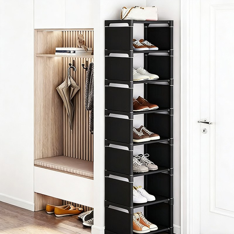 👠 56% DE RÉDUCTION MAINTENANT ! 🚪 Étagère à chaussures verticale pour entrée – Peu encombrante, cadre en métal robuste et assemblage facile 👟