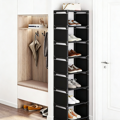 👠 56% DE RÉDUCTION MAINTENANT ! 🚪 Étagère à chaussures verticale pour entrée – Peu encombrante, cadre en métal robuste et assemblage facile 👟