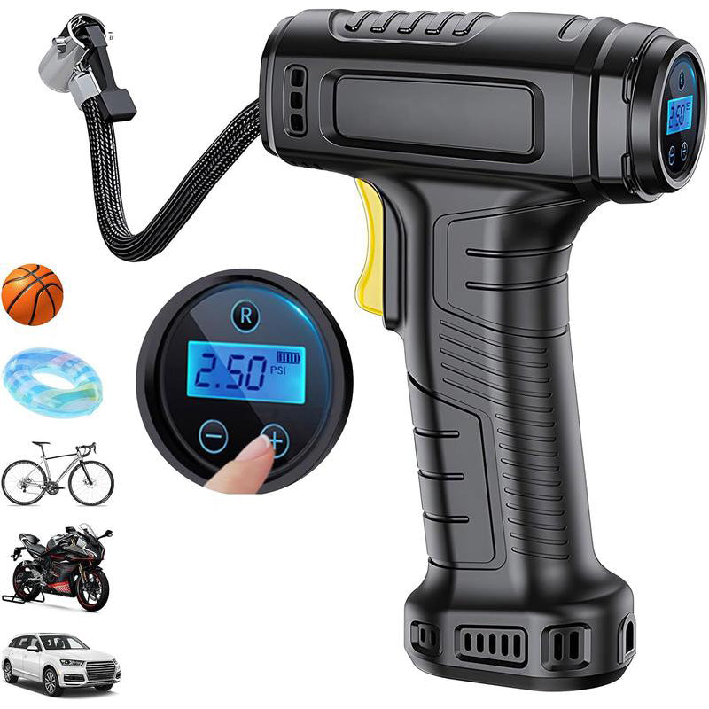 💎 55% DE RÉDUCTION + livraison gratuite 💎 Compresseur d’Air Portable Sans Fil avec Affichage Numérique – Gonflage Rapide, Préréglage Intelligent & Lampe LED 🔋🚗