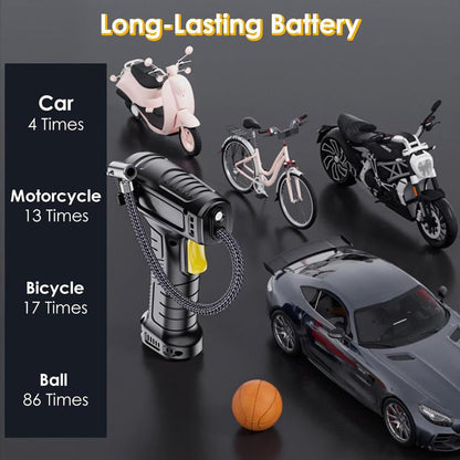 💎 55% DE RÉDUCTION + livraison gratuite 💎 Compresseur d’Air Portable Sans Fil avec Affichage Numérique – Gonflage Rapide, Préréglage Intelligent & Lampe LED 🔋🚗