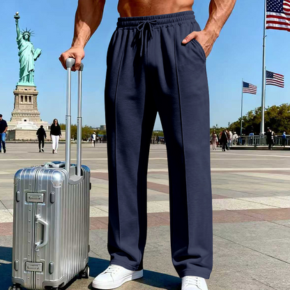 💨Pantalon Droit Homme ✅ Taille Élastique & Cordon Ajustable | Confort Décontracté 👖 -50% AUJOURD’HUI 🔥
