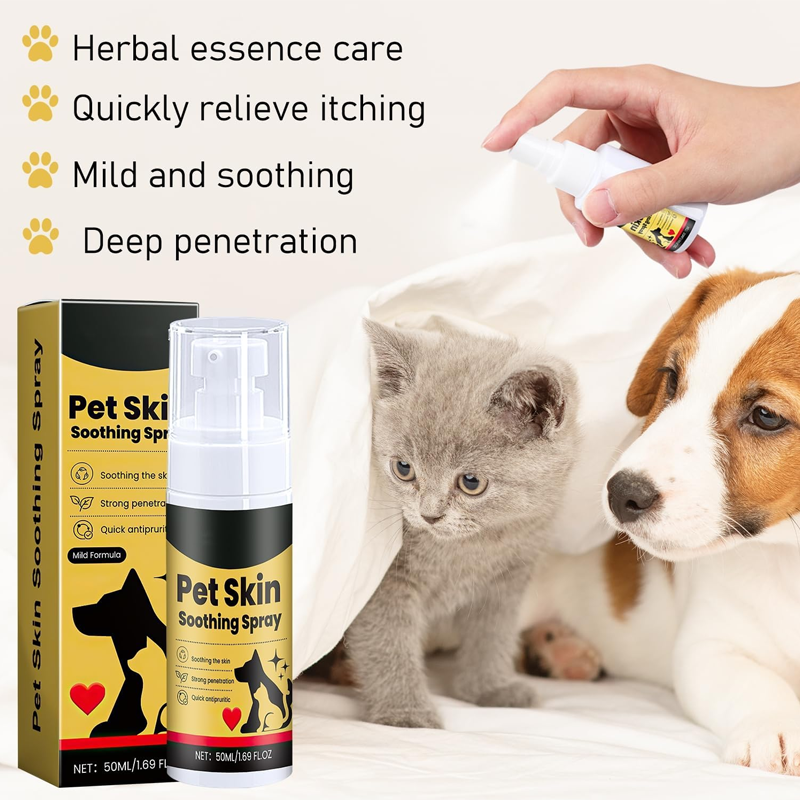 💥 50% OFF aujourd’hui seulement!✨🐾 Spray Apaisant pour la Peau des Animaux de Compagnie 🐶🐱