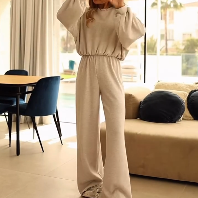 💎55% DE RÉDUCTION – TEMPS LIMITÉ💎 Ensemble haut court et pantalon à jambes larges pour femme, coupe décontractée