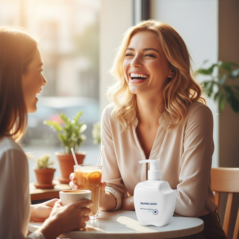 🦷 Rire de la vie 🔥| Dentifrice blanchissant et haleine fraîche au bicarbonate de soude