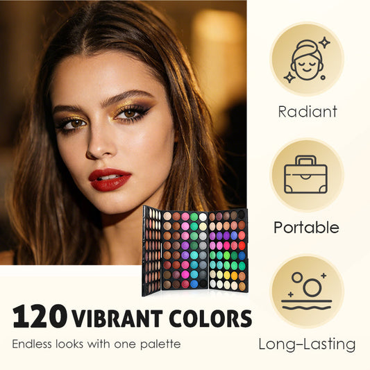 🎨Laissez chaque couleur montrer votre charme ✨ Palette de fards à paupières professionnels de 120 couleurs