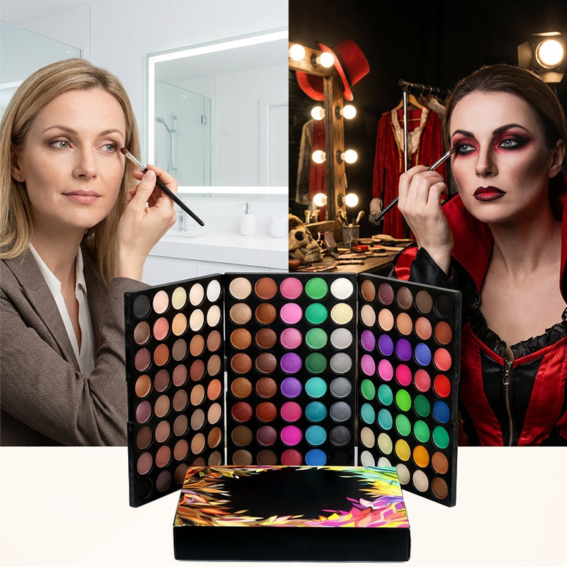 🎨Laissez chaque couleur montrer votre charme ✨ Palette de fards à paupières professionnels de 120 couleurs