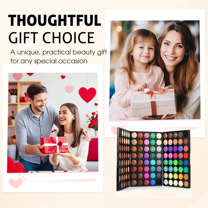 🎨Laissez chaque couleur montrer votre charme ✨ Palette de fards à paupières professionnels de 120 couleurs