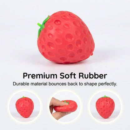 ✨70% DE RÉDUCTION !✨Balle anti-stress Squishy aux fraises pour enfants et adultes