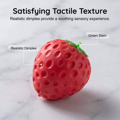 ✨70% DE RÉDUCTION !✨Balle anti-stress Squishy aux fraises pour enfants et adultes