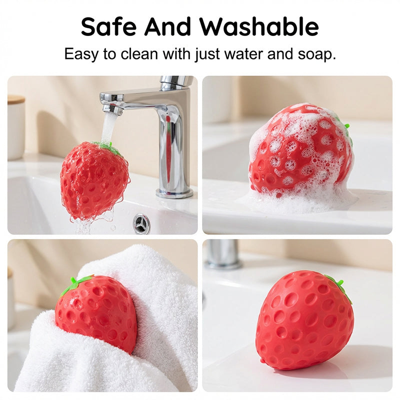 ✨70% DE RÉDUCTION !✨Balle anti-stress Squishy aux fraises pour enfants et adultes