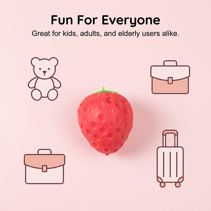 ✨70% DE RÉDUCTION !✨Balle anti-stress Squishy aux fraises pour enfants et adultes